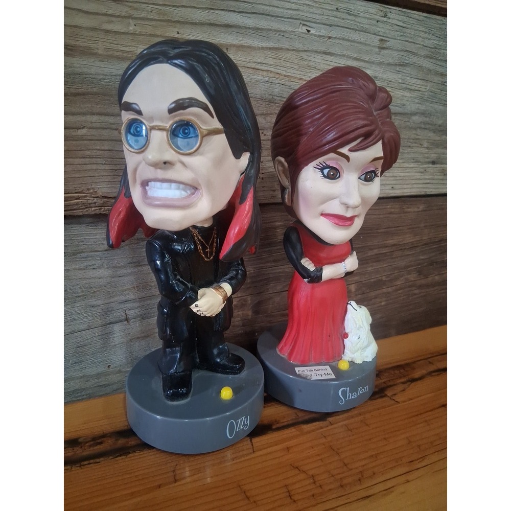 2002 Joks Ozzy Osbourne Sharon Bobble Head Talking Bobber Tested Working - Picture 2 of 2
